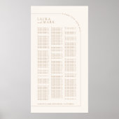 Moderne artsalfabetische bruiloft-kaarten poster (Voorkant)