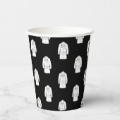 Moderne Artsen Witte Jas Zwart Party Paper cup Papieren Bekers (Voorkant)