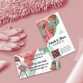 Moderne Artsy Color Splash Professionele Reiniger Visitekaartje