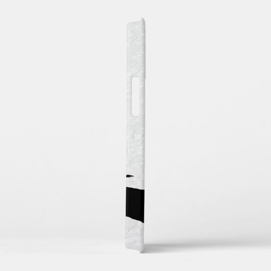 Moderne Artsy Zwart Witte Pinguïn Case-Mate iPhone Case (Achterkant / Rechts)