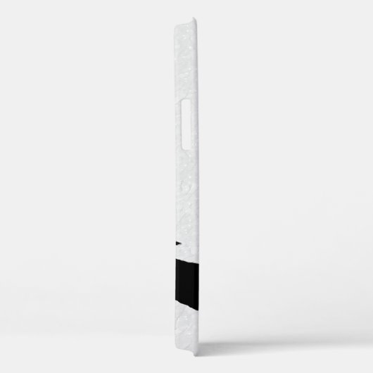 Moderne Artsy Zwart Witte Pinguïn Case-Mate iPhone Case (Achterkant / Rechts)