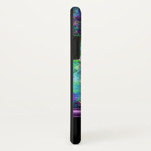 Moderne Artystieke Monogram Case-Mate iPhone Case (Achterkant/rechts)