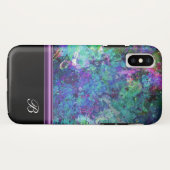 Moderne Artystieke Monogram Case-Mate iPhone Case (Achterkant (horizontaal))
