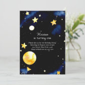 Moderne Astro Adventure Verjaardag Kaart (Staand voorkant)