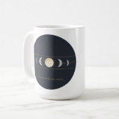 Moderne Astrologie - Mars, Venus, Jupiter & Saturn Koffiemok (Voorkant links)