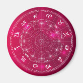 Moderne astrology Wheel zodiagift Magneet (Voorkant)