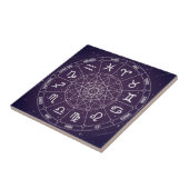 Moderne astrology Wheel zodiagift Tegeltje (Zijkant)