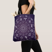 Moderne astrology Wheel zodiagift Tote Bag (Dichtbij)
