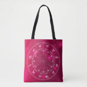Moderne astrology Wheel zodiagift Tote Bag (Voorkant)