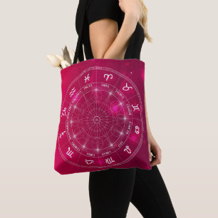 Moderne astrology Wheel zodiagift Tote Bag