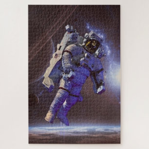 Moderne Astronaut Digitale Ruimte Legpuzzel