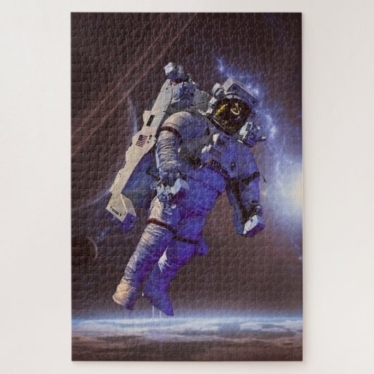 Moderne Astronaut Digitale Ruimte Legpuzzel (Verticaal)