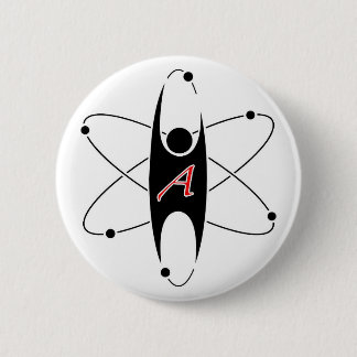 Moderne Atheïsme logo-knop, rond Ronde Button 5,7 Cm