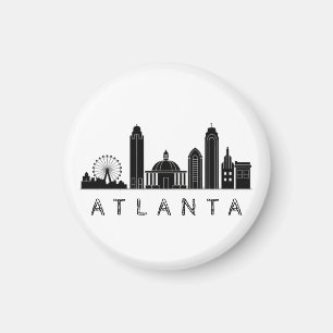 Moderne Atlanta Georgia gestileerde silhouet Magneet