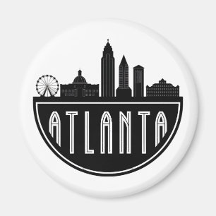 Moderne Atlanta Georgia gestileerde skyline Magneet
