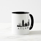 Moderne Atlanta Georgia gestileerde skyline Mok (Voorkant rechts)