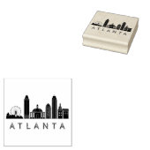 Moderne Atlanta Georgia gestileerde skyline Rubberstempel (Gestempeld)