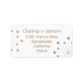 Moderne atoomstartbruiloft midden eeuw etiket