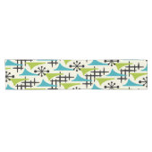 Moderne atoomtijdpatroon uit het midden van de eeu korte tafelloper (Horizontaal)