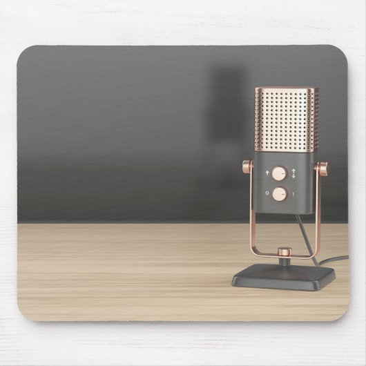 Moderne audio microfoon muismat (Voorkant)