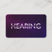 Moderne Audioloog Horen KNO Specialist Paarse Visitekaartje (Voorkant)