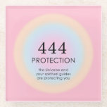 Moderne Aura Angel-nummers 444 Glazen Onderzetter<br><div class="desc">Het spirituele ombre ontwerp,  met engel 444,  een getal,  dat symboliseert dat je beschermd wordt door Universe en je spirituele gidsen,  ongeacht de hardheid waarmee je wordt geconfronteerd.</div>