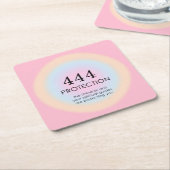 Moderne Aura Angel-nummers 444 Kartonnen Onderzetters (Schuin)