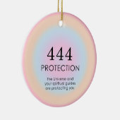 Moderne Aura Angel-nummers 444 Keramisch Ornament (Rechts)