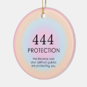 Moderne Aura Angel-nummers 444 Keramisch Ornament (Links)