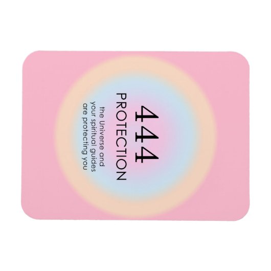 Moderne Aura Angel-nummers 444 Magneet (Horizontaal)