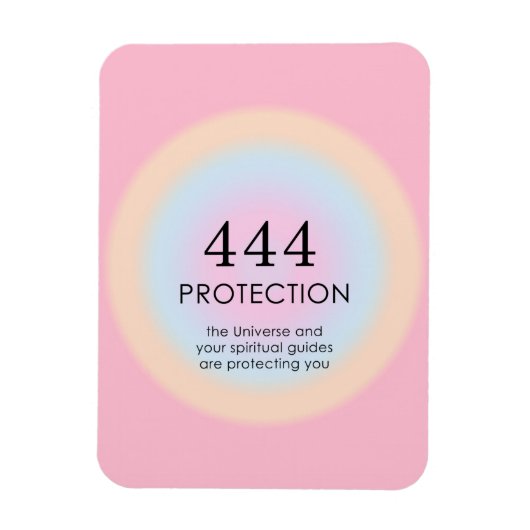 Moderne Aura Angel-nummers 444 Magneet (Verticaal)