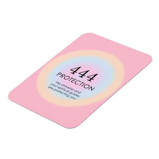 Moderne Aura Angel-nummers 444 Magneet (Linkerzijde)