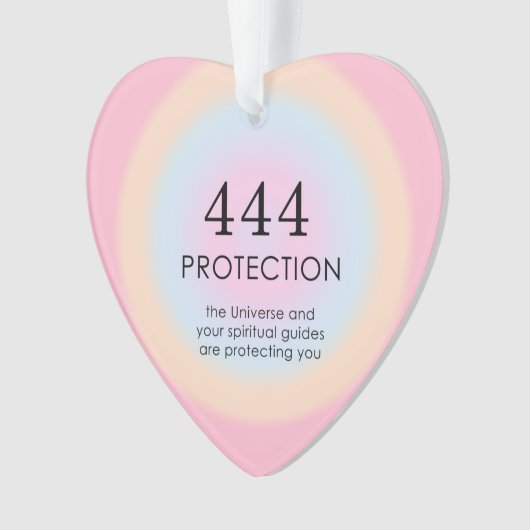 Moderne Aura Angel-nummers 444 Ornament (voorkant)