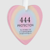 Moderne Aura Angel-nummers 444 Ornament (voorkant)