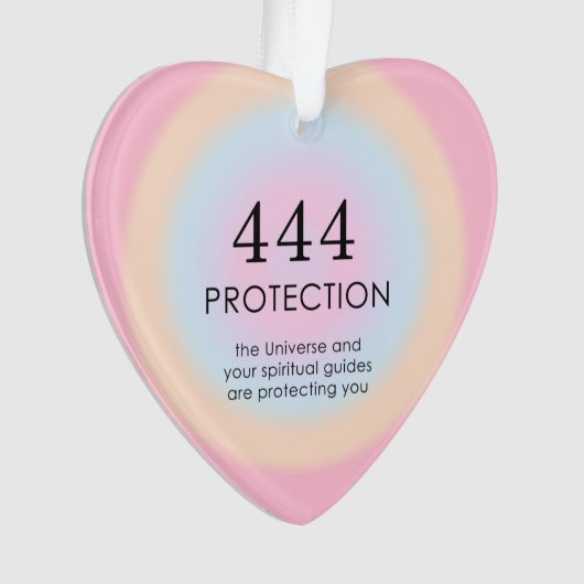 Moderne Aura Angel-nummers 444 Ornament (voorkant)