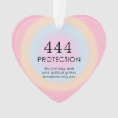 Moderne Aura Angel-nummers 444 Ornament (achterkant)