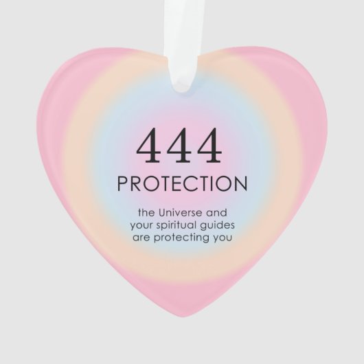 Moderne Aura Angel-nummers 444 Ornament (achterkant)