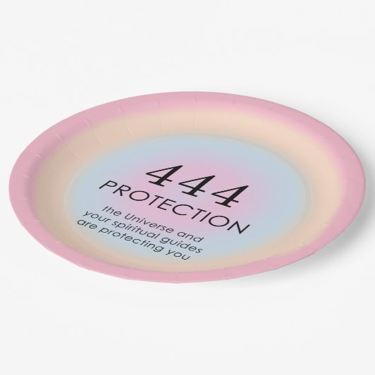 Moderne Aura Angel-nummers 444 Papieren Bordje (Gekanteld)