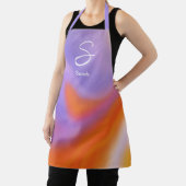 Moderne aura kleurrijke gradiënt typografie schort (Insitu)