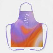Moderne aura kleurrijke gradiënt typografie schort (Voorkant)