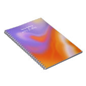 Moderne aura kleurrijke typografie notitieboek (Rechterzijde)