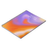 Moderne aura kleurrijke typografie notitieboek (Linkerzijde)