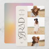 Moderne aura roze, kleurrijke typografie multi-fot (Voorkant / Achterkant)