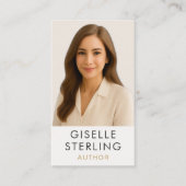 Moderne auteur schrijver Professional Elegant Visitekaartje (Voorkant)