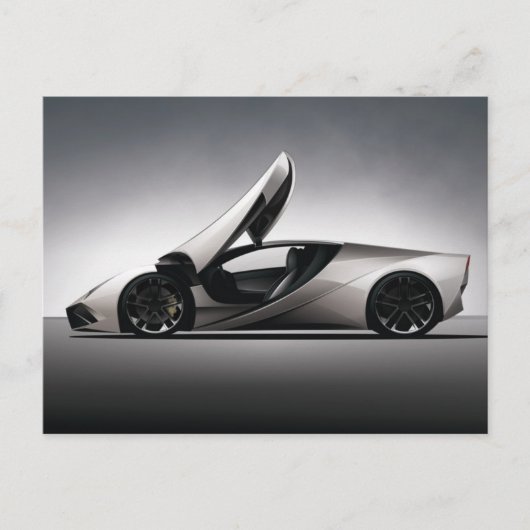 moderne auto 07 briefkaart (Voorkant)
