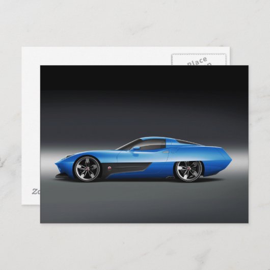 Moderne auto 27 briefkaart (Voorkant / Achterkant)