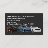 Moderne Auto Broker Business Card-template Visitekaartje (Voorkant)