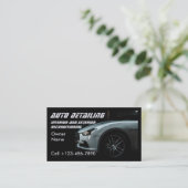 Moderne Auto Care Auto Reparatie Onderhoud Donkerb Visitekaartje (Staand voorkant)