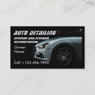 Moderne Auto Care Auto Reparatie Onderhoud Donkerb Visitekaartje