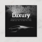 Moderne Auto Detailing Auto Reiniging Wash Automot Vierkante Visitekaartje (Voorkant)